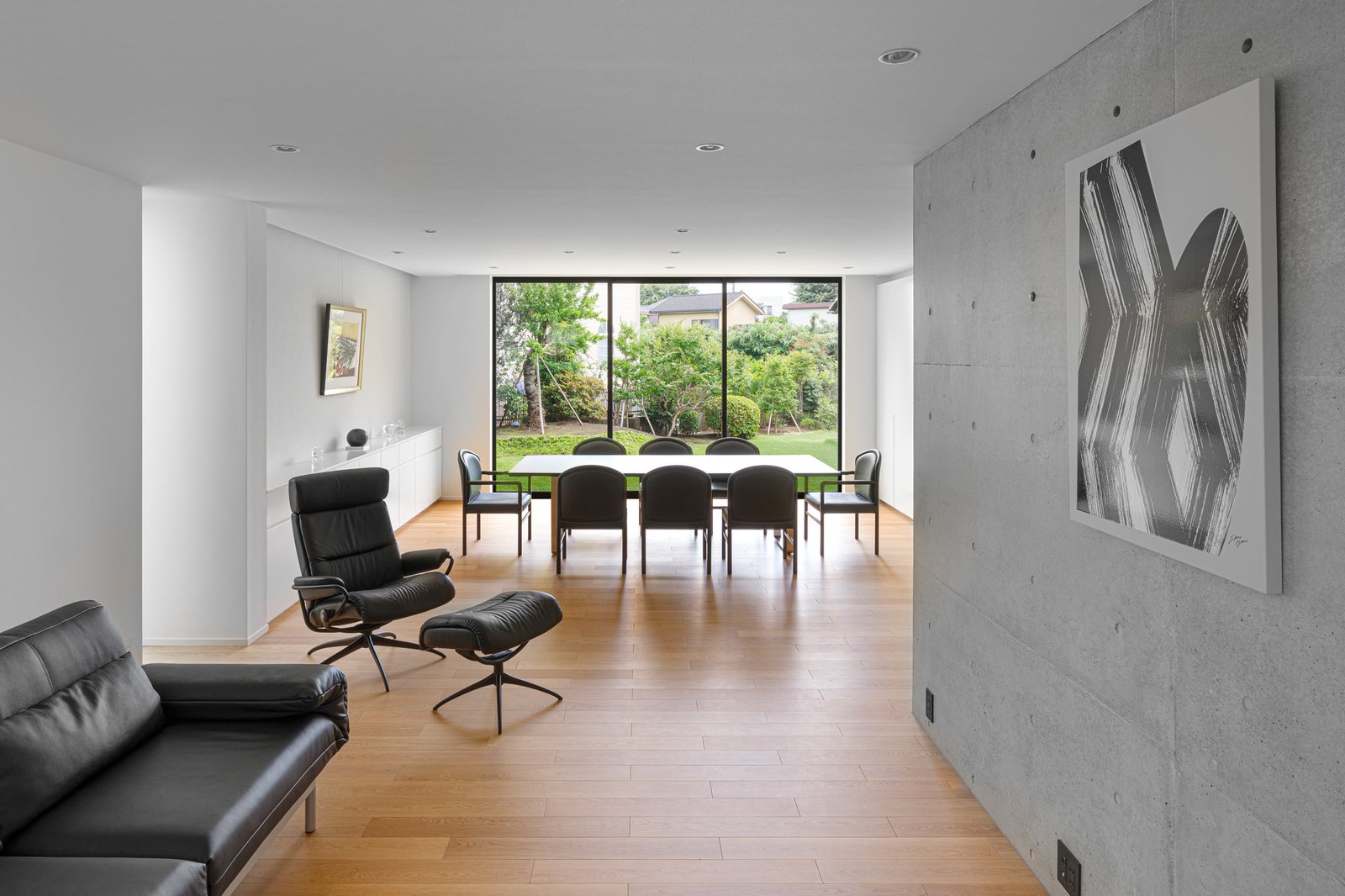 住宅建築写真 — KINUTA HOUSE リビング(東京・世田谷)